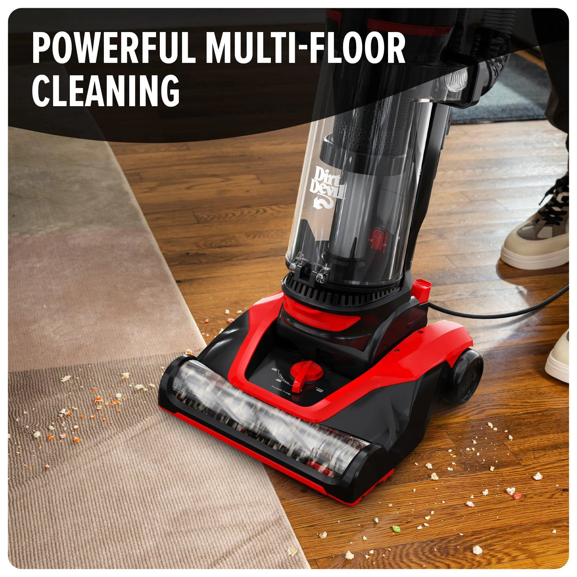 Multi-Surface Extended Reach  Upright Vacuum