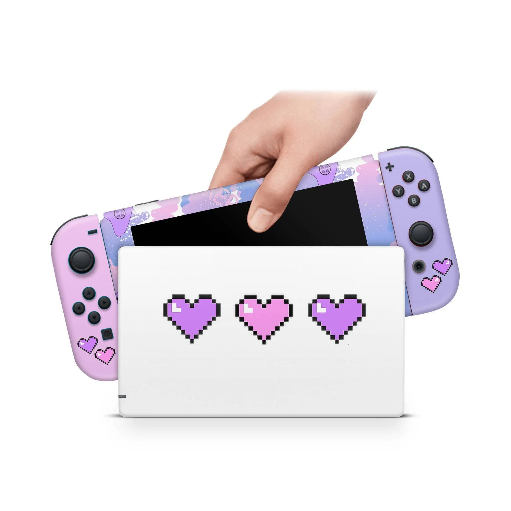 Nintendo Switch Skin Decals - Gaming Girl - Wrap Vinyl Sticker