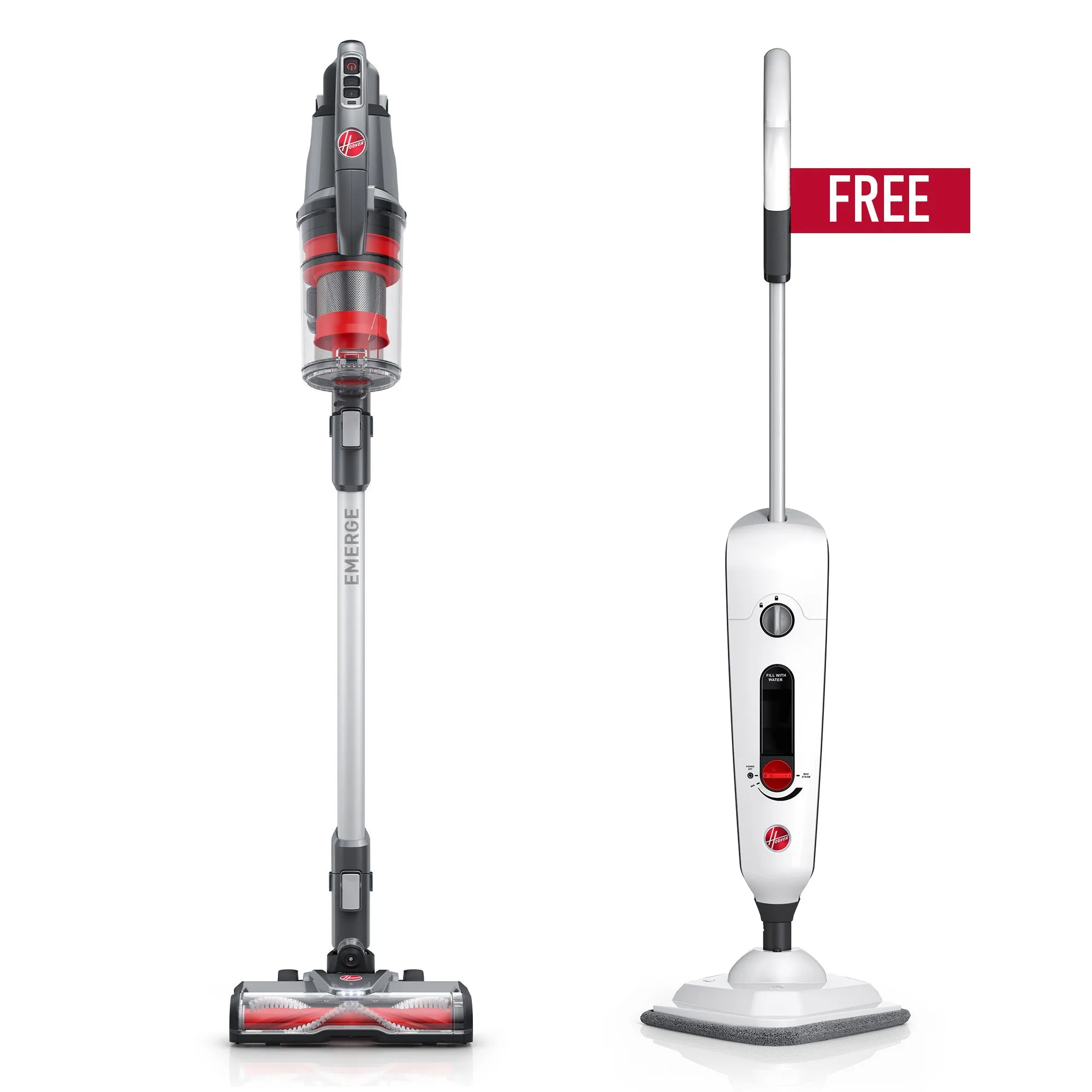 ONEPWR Emerge Cordless Stick Vacuum with Free Steam Mop