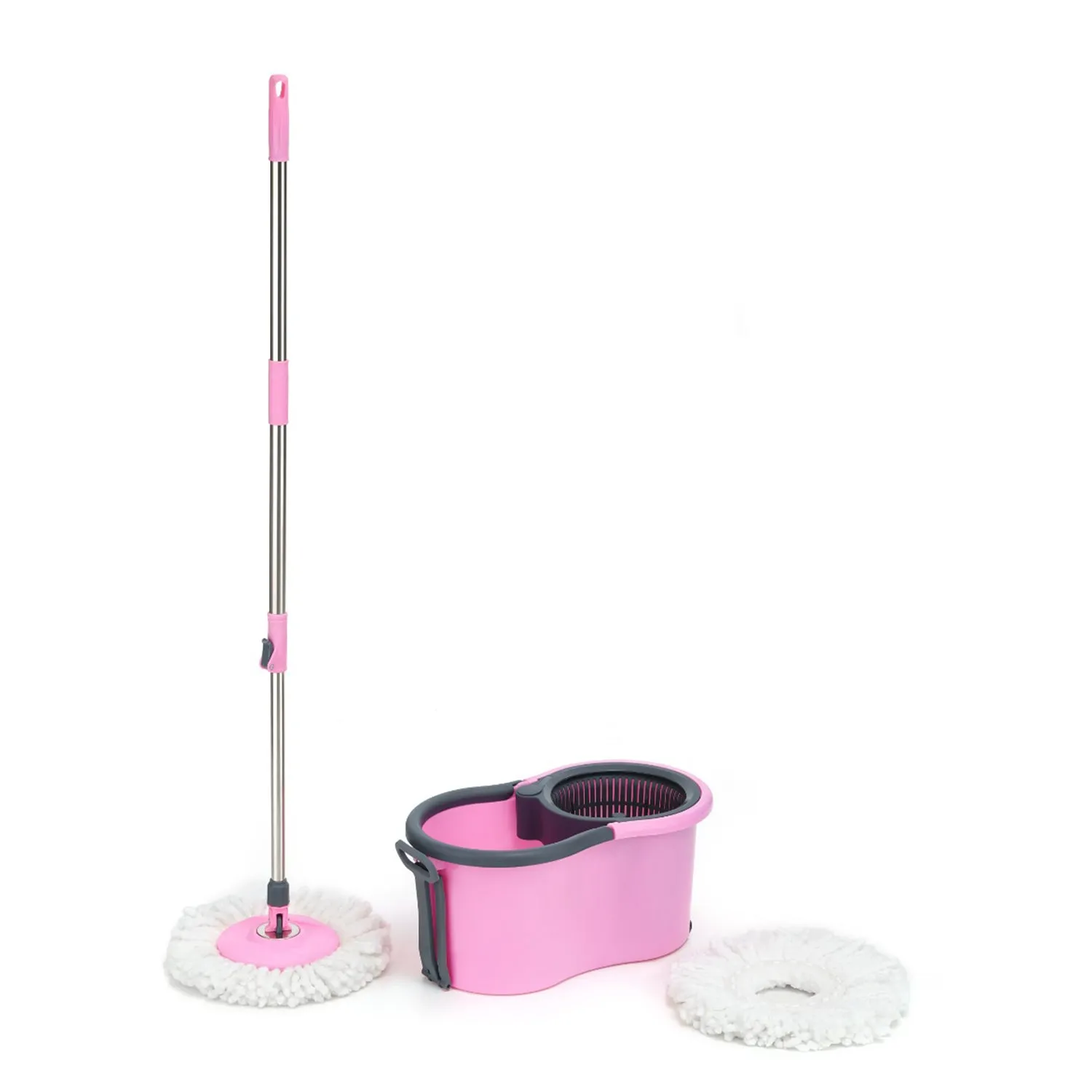 Quick Spin Mop Plastic spin, Bucket Floor Cleaning, Easy Wheels & Big Bucket, Floor Cleaning Mop with Bucket