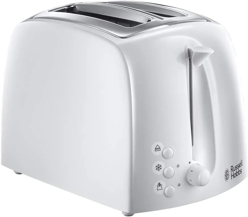 Russell Hobbs Textures 2-Slice Toaster, White