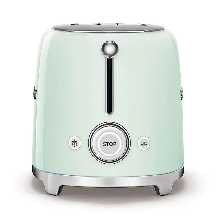 SMEG TSF01PGUK 50s Retro Style 2 Slice Toaster Pastel Green