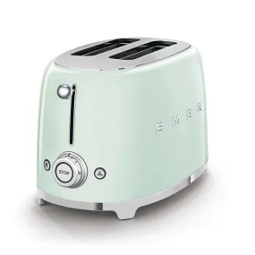 SMEG TSF01PGUK 50s Retro Style 2 Slice Toaster Pastel Green