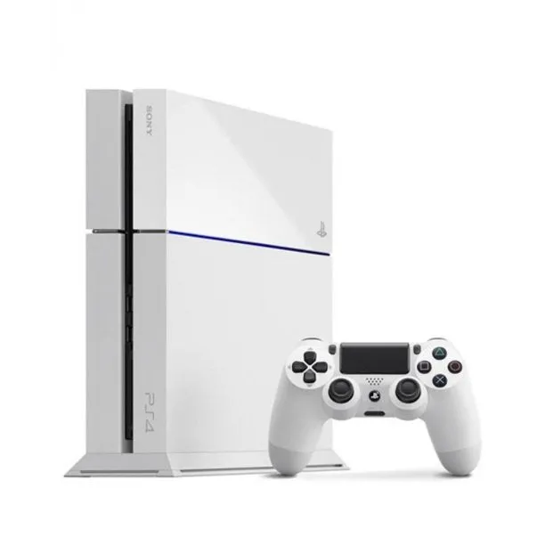 Sony PlayStation 4 500GB Gaming Console White 2 Controller Included BOLT AXTION Bundle Like New