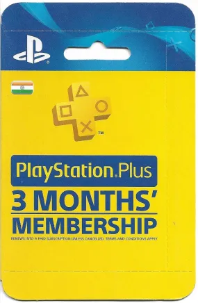 Sony PlayStation Network Membership Card / PSN MEMBERSHIP  CARD