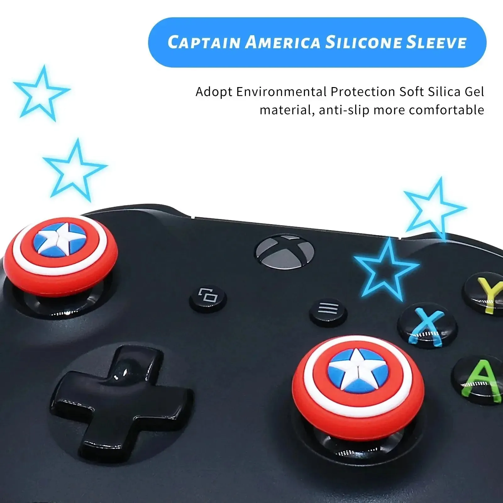 Spiderman Thumb Grip Caps for Playstation 5 and Xbox Series Controllers - Game Joystick Accessories