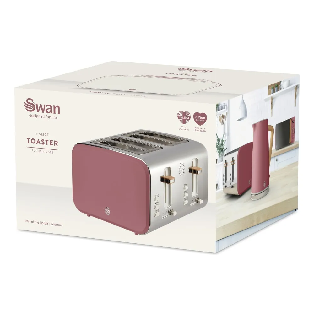 Swan 4 Slice Nordic Style Toaster