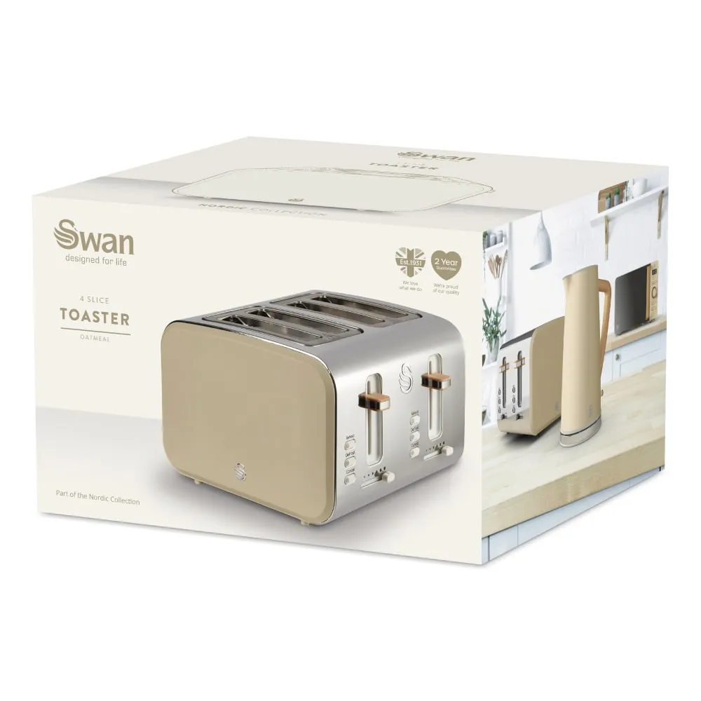 Swan 4 Slice Nordic Style Toaster