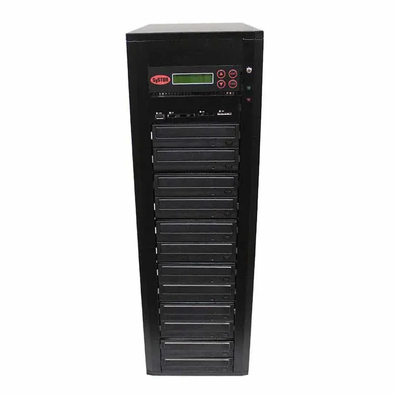 Systor Multi Media Center - Flash Memory Drive (USB/SD/CF/MS/MMC) to Disc Backup   1 to 11 SATA Blu-Ray Duplicator