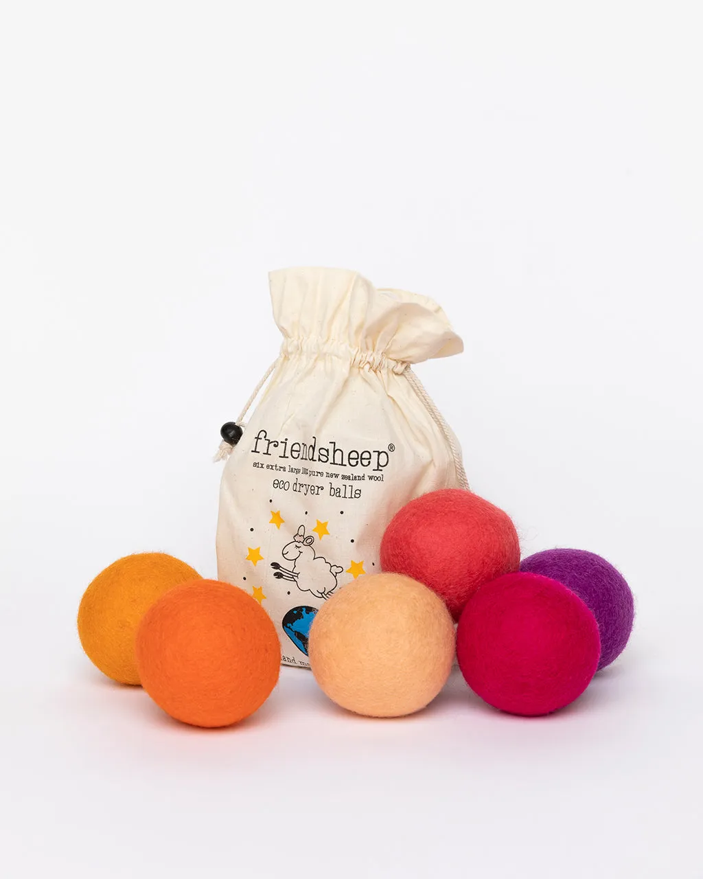 Tropical Sunset Eco Dryer Balls - Set of Six