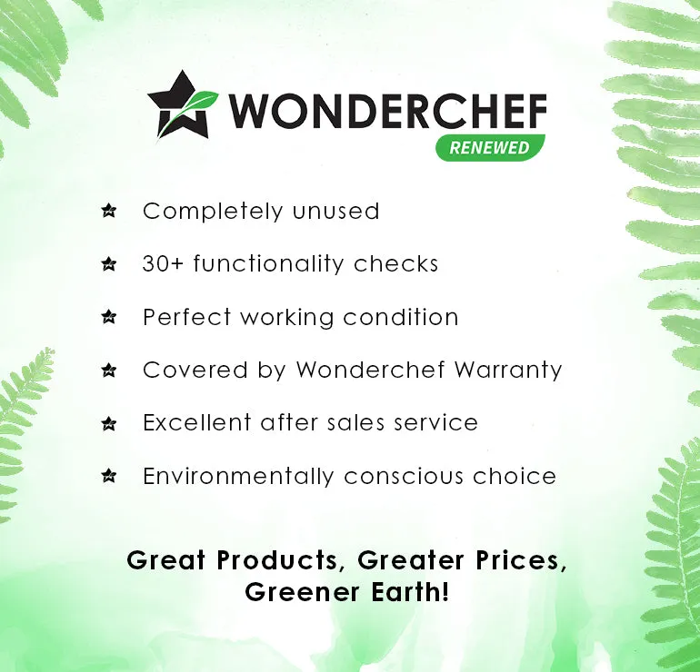 Wonderchef Renewed Regalia Brew Coffee Maker | 550 W | 700ml Borosilicate Glass Carafe | 3-in-1 Filter Coffee, Espresso, Cappuccino | Auto Shut Off | Removable Cone Filter | 7 Cups Coffee | 1 Year Warranty