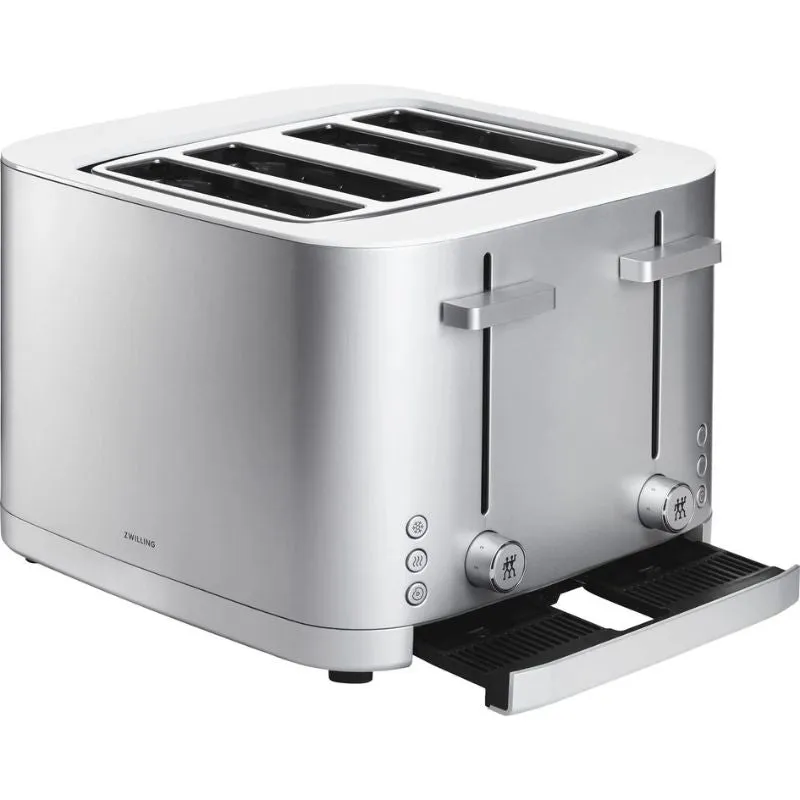 Zwilling Enfinigy Toaster, 4 short slots Silver